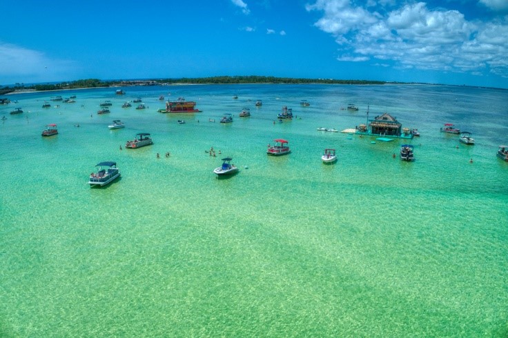 boats in ocean in Destin, FL